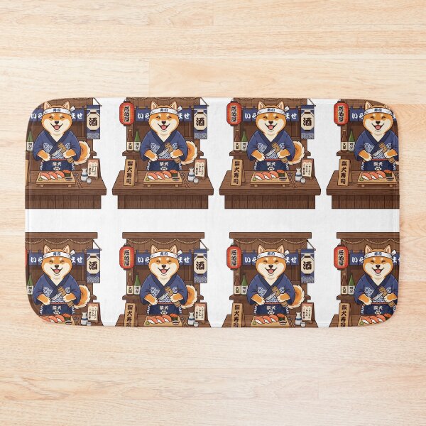 Item preview, Shiba Inu Sushi Chef Cute Japanese Izakaya Foodie Restaurant designed and sold by PictoVibe.