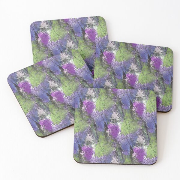 Item preview, Colorful Grunge Textured Abstract in Purple and Green designed and sold by Artistestella.