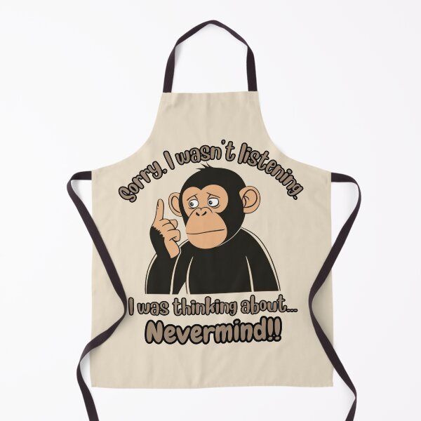 Item preview, Distracted Monkey - I Was Thinking About, Nevermind designed and sold by Marlette LLC.