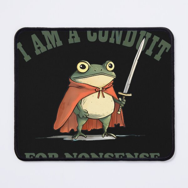 Item preview, Frog Warrior Nonsense Quote designed and sold by ACIDO-BASICO.