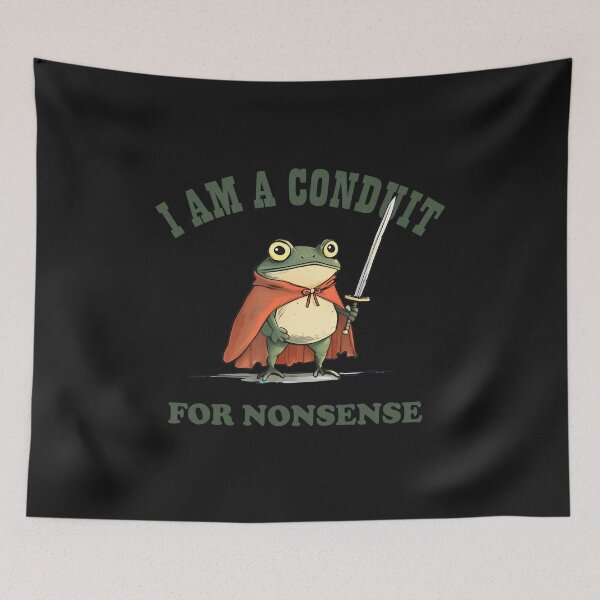 Item preview, Frog Warrior Nonsense Quote  designed and sold by ACIDO-BASICO.