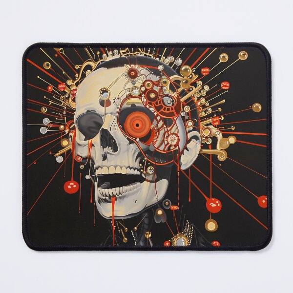 Item preview, Mechanical Skull Fluxus Art Print designed and sold by MadcapPrints.