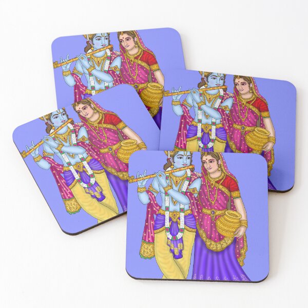 Item preview, Radha Krishna Artwork | Divine Hindu Spiritual Digital Painting designed and sold by Harshit_Digital_Arts.