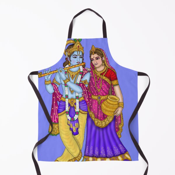 Item preview, Radha Krishna Artwork | Divine Hindu Spiritual Digital Painting designed and sold by Harshit_Digital_Arts.