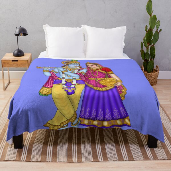 Item preview, Radha Krishna Artwork | Divine Hindu Spiritual Digital Painting designed and sold by Harshit_Digital_Arts.