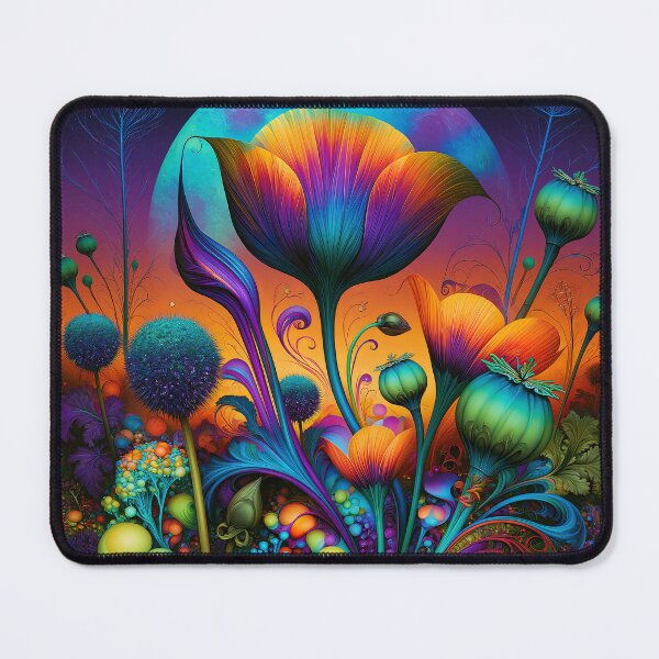 Item preview, The Neon Eclipse Meadow designed and sold by bloorose.