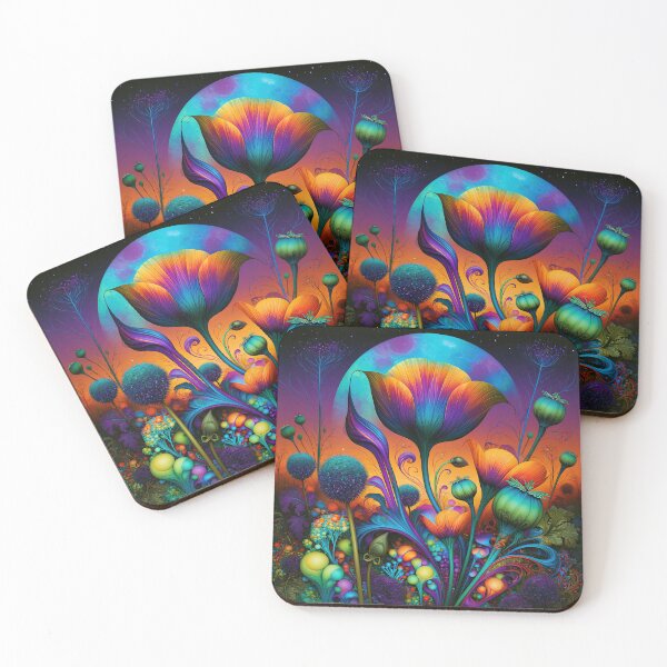 Item preview, The Neon Eclipse Meadow designed and sold by bloorose.