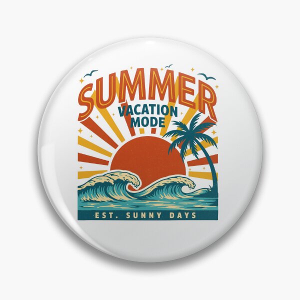 Artikelvorschau, Sommerurlaubsmodus Retro-Stranddesign entworfen und verkauft von Patrinonova.