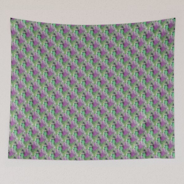 Item preview, Colorful Grunge Textured Abstract in Green and Mauve designed and sold by Artistestella.