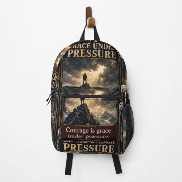 Item preview, Grace Under Pressure Motivational Mountain Art designed and sold by PlanetEye Designs.