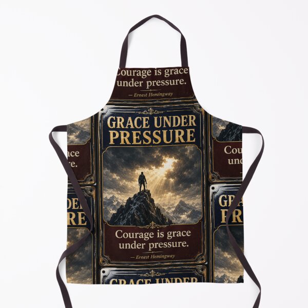 Item preview, Grace Under Pressure Motivational Mountain Art designed and sold by PlanetEye Designs.