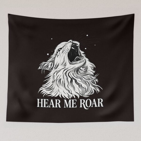 Item preview, Intense Roaring Feline Portrait  designed and sold by DotDedi.
