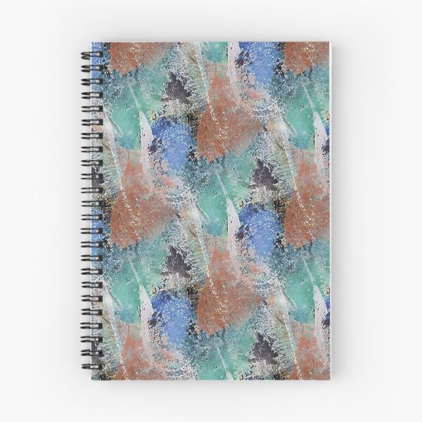 Item preview, Colorful Grunge Textured Abstract in Blue and Brown designed and sold by Artistestella.