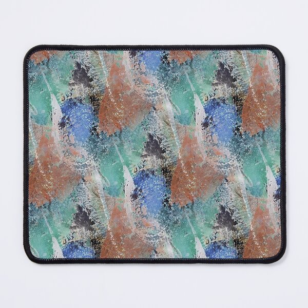 Item preview, Colorful Grunge Textured Abstract in Blue and Brown designed and sold by Artistestella.