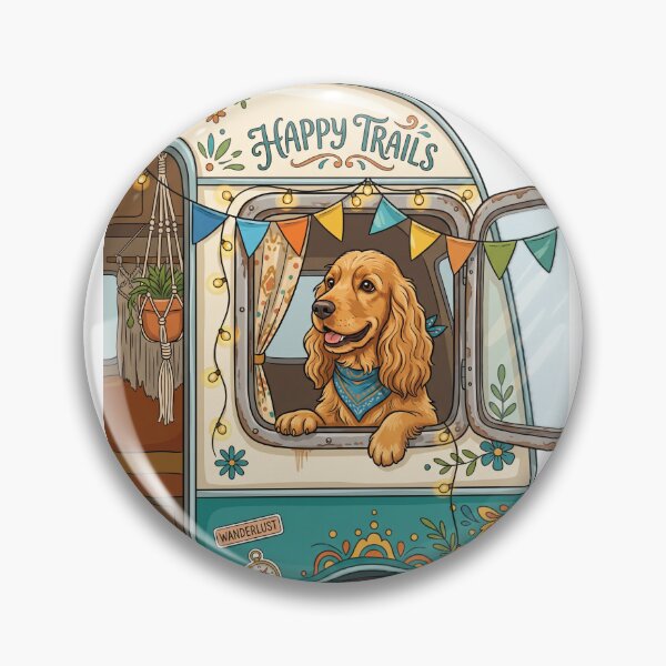 Item preview, Cocker Spaniel Van Life Traveler Cute Camper Road Trip designed and sold by PictoVibe.