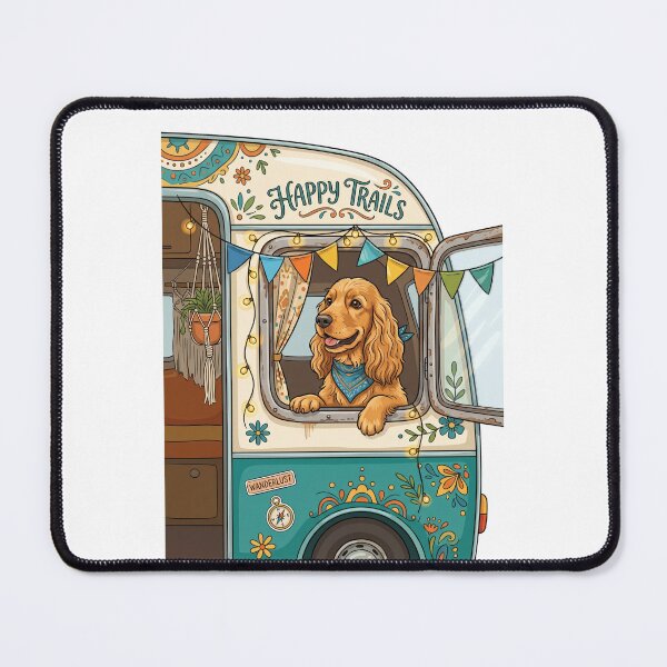 Item preview, Cocker Spaniel Van Life Traveler Cute Camper Road Trip designed and sold by PictoVibe.