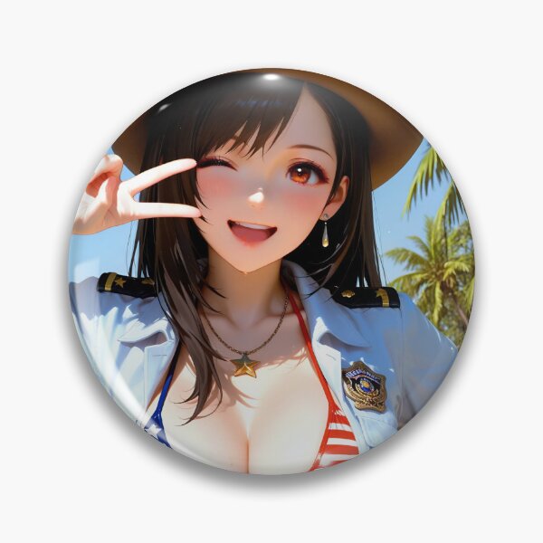 Item preview, Tifa Lockhart Nikke July 4th  Independance Day Anime Waifu designed and sold by lifeissheep.