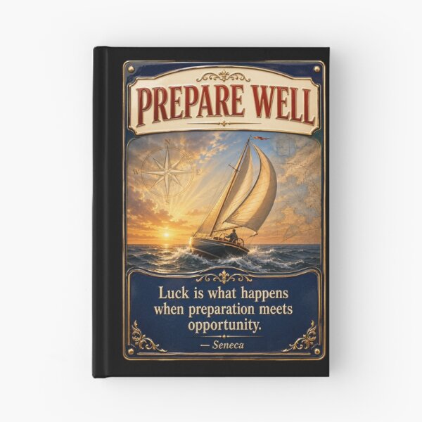Item preview, Prepare Well Stoic Sailing Motivation Art designed and sold by PlanetEye Designs.