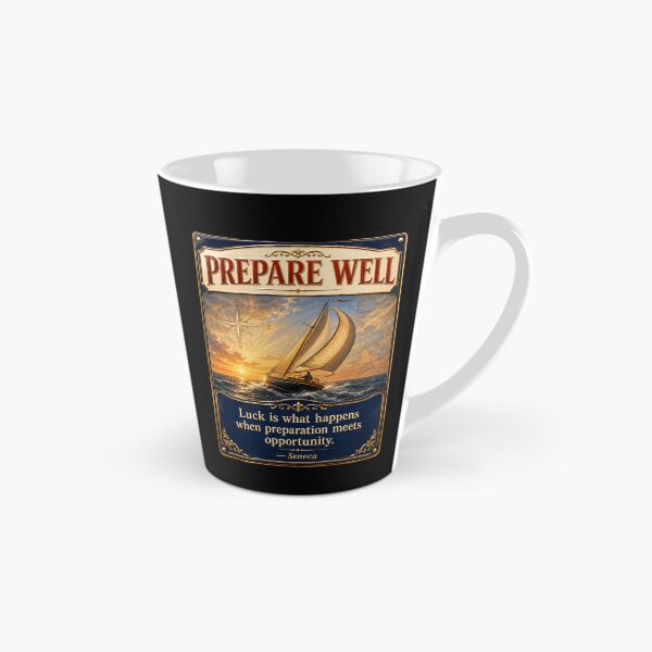 Item preview, Prepare Well Stoic Sailing Motivation Art designed and sold by PlanetEye Designs.