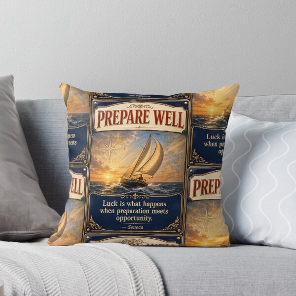 Item preview, Prepare Well Stoic Sailing Motivation Art designed and sold by PlanetEye Designs.