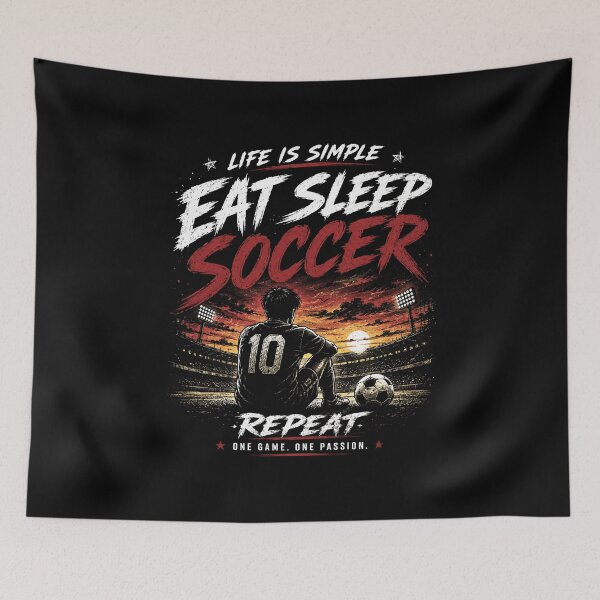 Item preview, Eat Sleep Soccer Repeat Shirt | FIFA World Cup 2026 Soccer Fan Tee | Football Lover Graphic designed and sold by thepixfactory.