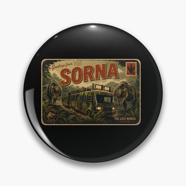 Item preview, sorna island postcard greetings from the lost world jurassic logo rusted park designed and sold by Blck-Acid-Devil.