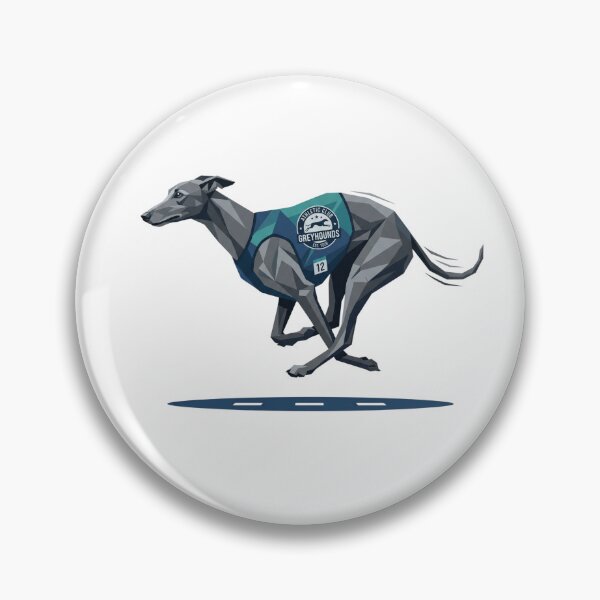 Item preview, Greyhound Running Club Athletic Marathon Track Field Crest designed and sold by PictoVibe.