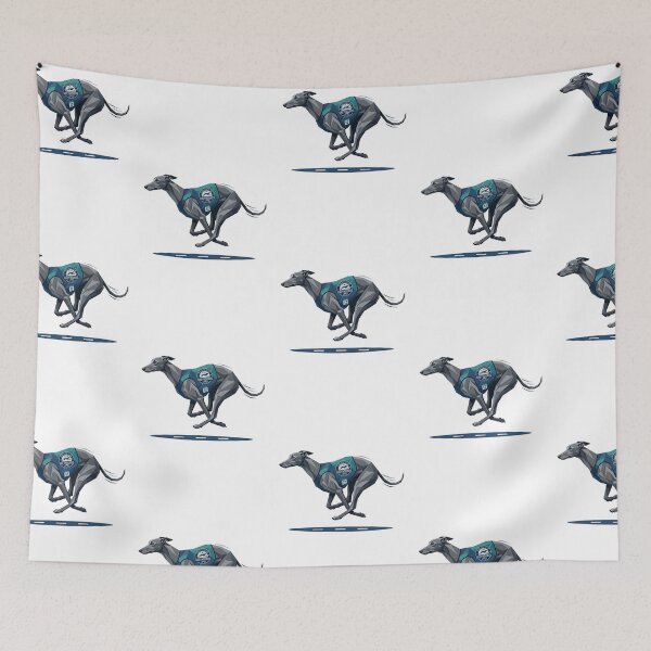 Item preview, Greyhound Running Club Athletic Marathon Track Field Crest designed and sold by PictoVibe.