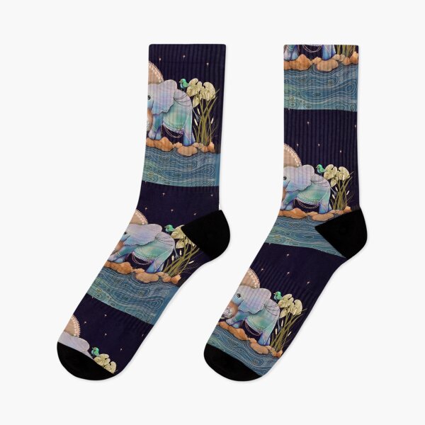Item preview, Lotus Flower Elephants of the Rainbow designed and sold by Karin Taylor.