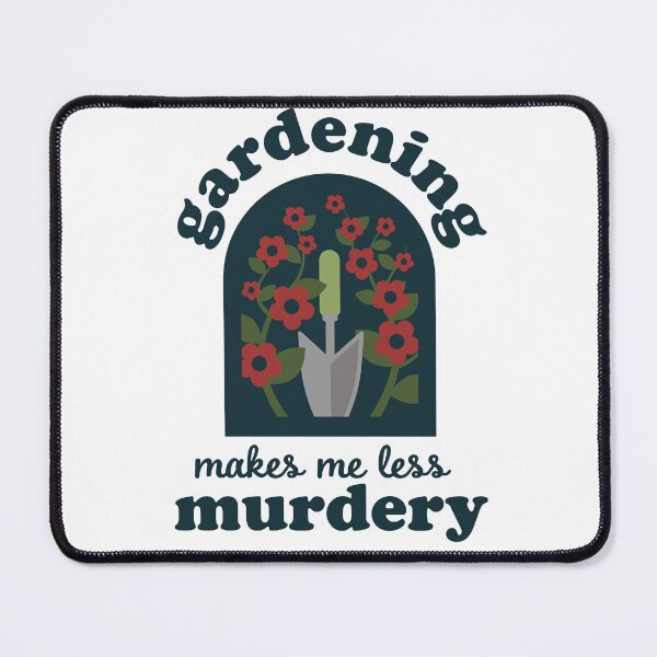 Item preview, Gardening Makes Me Less Murdery | Funny Retro Gardener Gift Vintage Garden Shirt designed and sold by FreshyStudios.