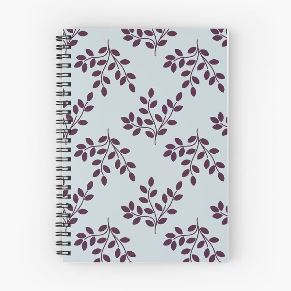 Aperçu de l'œuvre Joli motif de feuilles et de branches, gris prune foncé créée et vendue par Hinkson Cox.