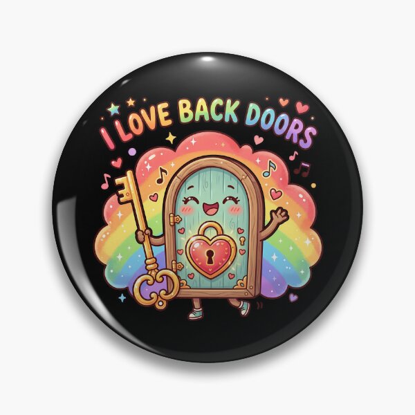 Item preview, I Love Back Doors Rainbow Funny Men's Offensive Gear designed and sold by DynamicDesign.