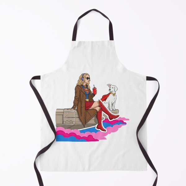 Item preview, iconic view of chill punk supergirl 2026 and krypto puppy designed and sold by What you are is Beautiful.
