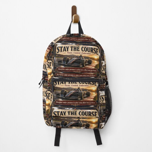 Item preview, Stay the Course Vintage Racing Motivation Art designed and sold by PlanetEye Designs.