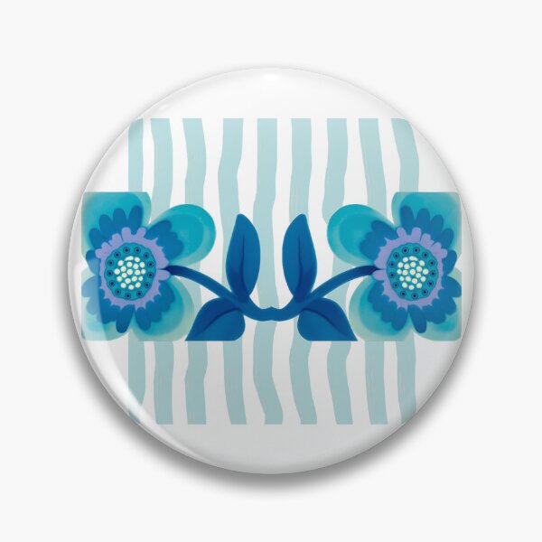 Item preview, Blue flowers pattern designed and sold by MARYA.ART.