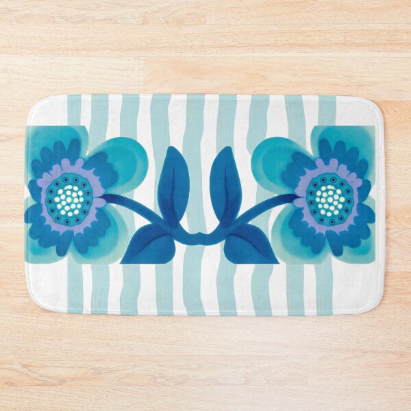 Item preview, Blue flowers pattern designed and sold by MARYA.ART.