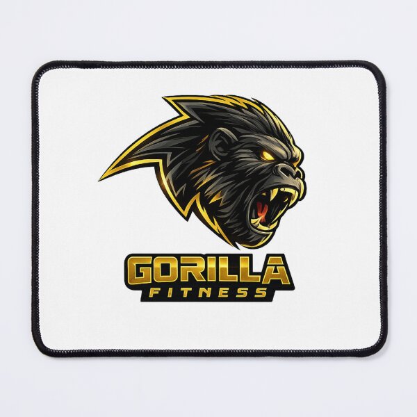 Item preview, Angry Gorilla Fitness Gym Mascot Logo designed and sold by Digistore1221.