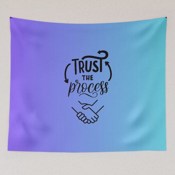 Item preview, Trust The Process – Motivational Hand Lettering Typography Design designed and sold by EDUCATION & FESTIVAL.