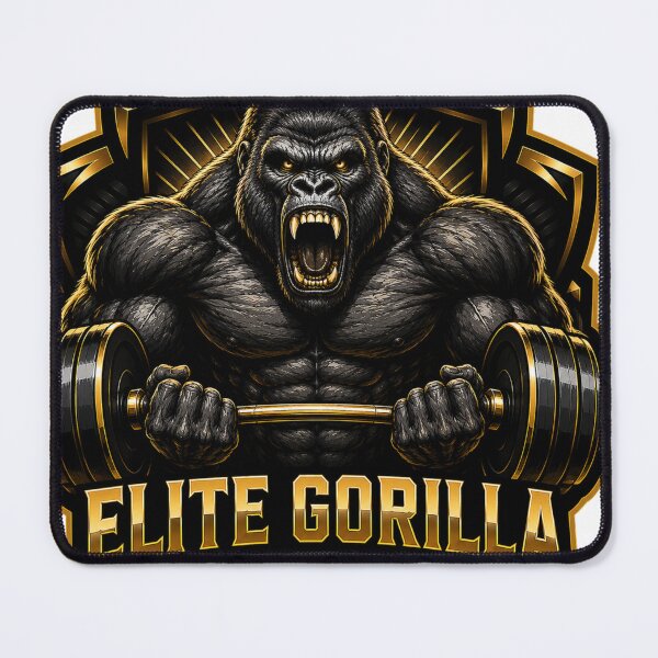 Item preview, Elite Gorilla Strength Club Gym Mascot designed and sold by Digistore1221.