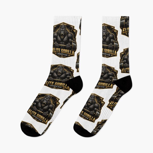 Aperçu de l'œuvre Elite Gorilla Strength Club Gym Mascot créée et vendue par Digistore1221.