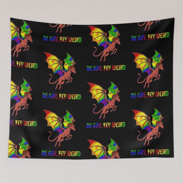 Item preview, Be gay fly weird designed and sold by Moods & Merch Co..
