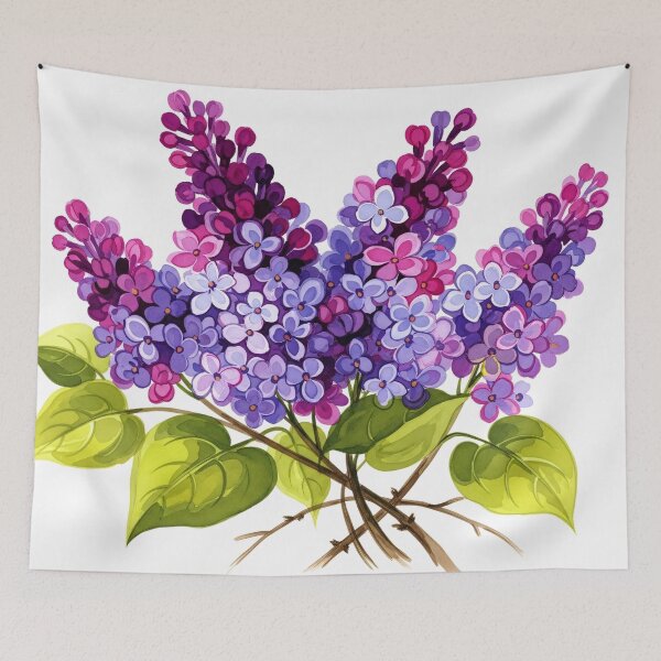Item preview, Watercolor Lilac Bouquet designed and sold by PixorStudio.