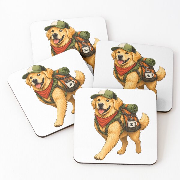 Item preview, Golden Retriever Trail Explorer Adventure Dog designed and sold by builtforyou.