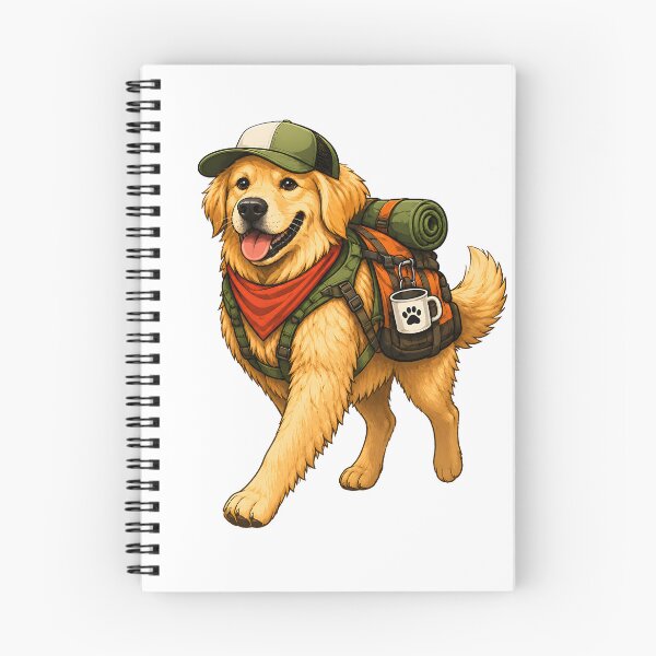 Item preview, Golden Retriever Trail Explorer Adventure Dog designed and sold by builtforyou.