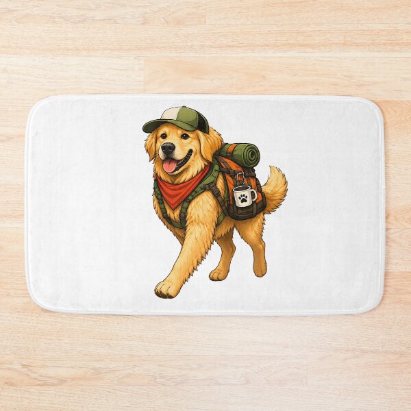 Item preview, Golden Retriever Trail Explorer Adventure Dog designed and sold by builtforyou.