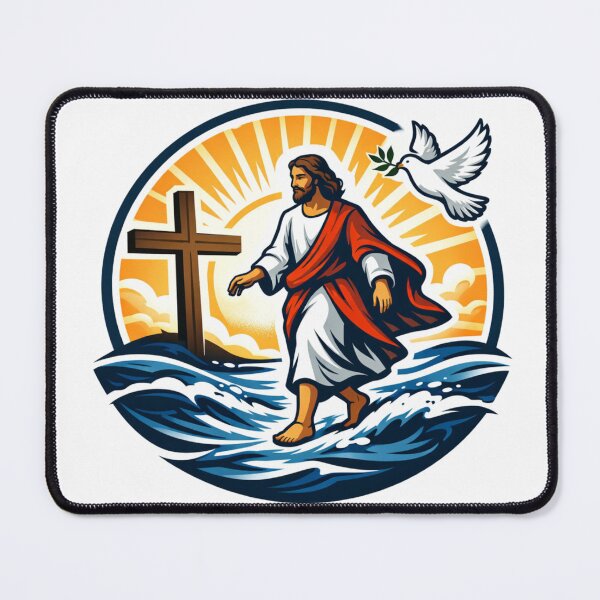 Item preview, “Walking on Water – Divine Light of Hope” designed and sold by MastersDesignNk.