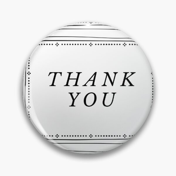 Item preview, Thank You - Black and White designed and sold by Green Crayon Art.