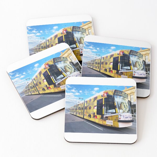 Item preview, Melbourne Art Tram ~ Blak designed and sold by Roz McQuillan Fine Art & Photography.