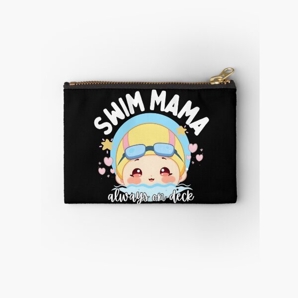 Item preview, Swim Mama Always on Deck | Cute Swim Mom Chibi designed and sold by Powered By Chlorine.