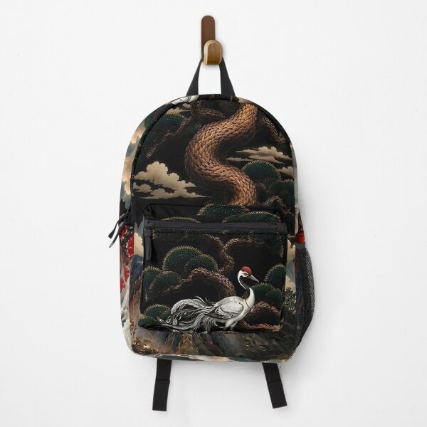 Item preview, Sipjangsaeng Dragon Pine on Black Background designed and sold by K-Tradition.